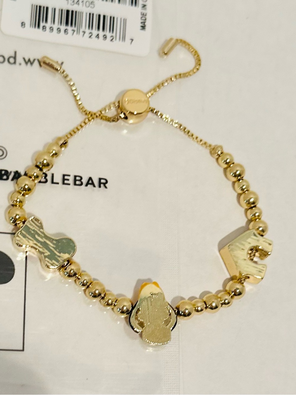 Baublebar NWT Disney Pluto Pisa Charm Bracelet - Picture 2 of 3
